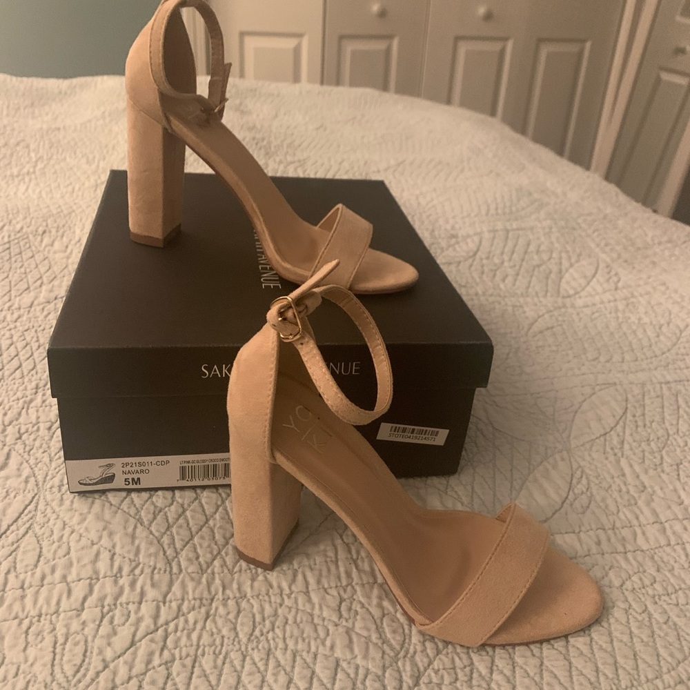 Size 5.5 nude heels